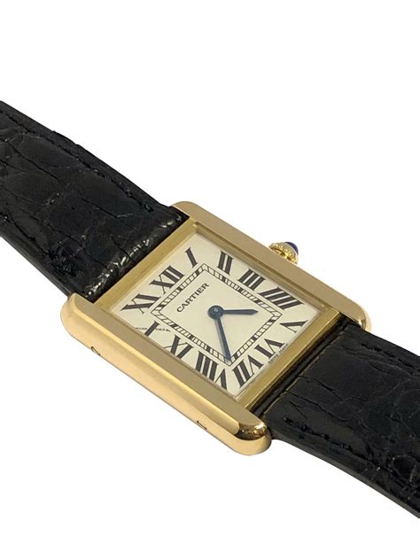 cartier 2743 tank solo 18k yellow gold 30mm womens watch|Cartier Tank Solo 2743 Yellow gold White United States .